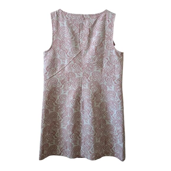 Victoria Beckham Target Pink Blush Floral Jacquard Brocade Shift Dress Fits L/XL - Picture 7 of 12